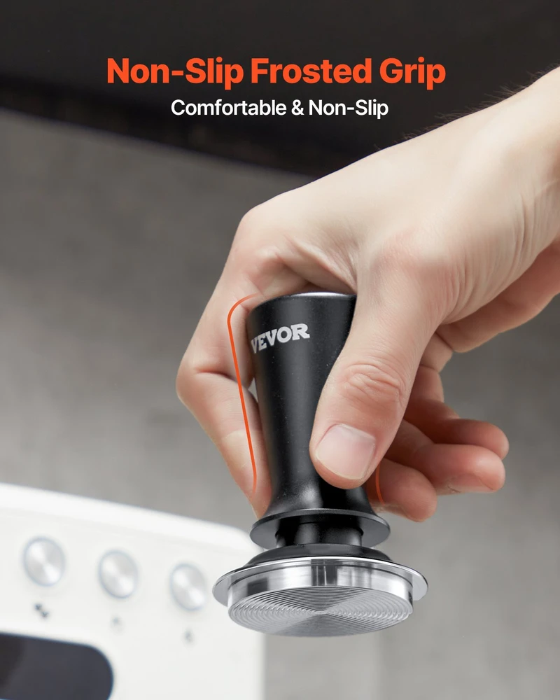 VEVOR 53 mm espresso kavamalės grūstuvas su spyruokle