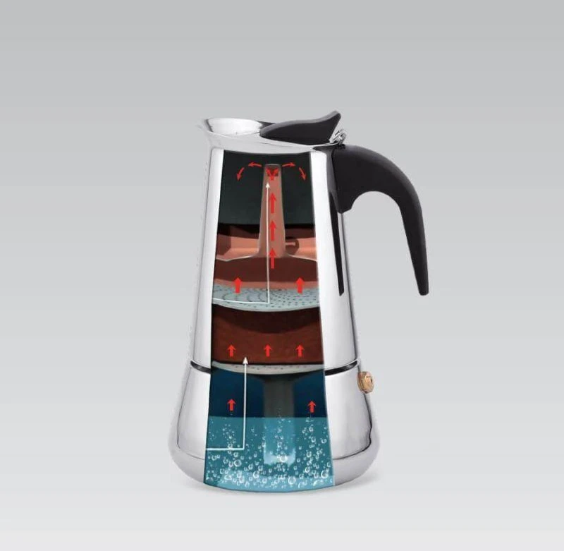 Maestro 4 cup kavos virimo aparatas MR-1660-4 sidabrinis