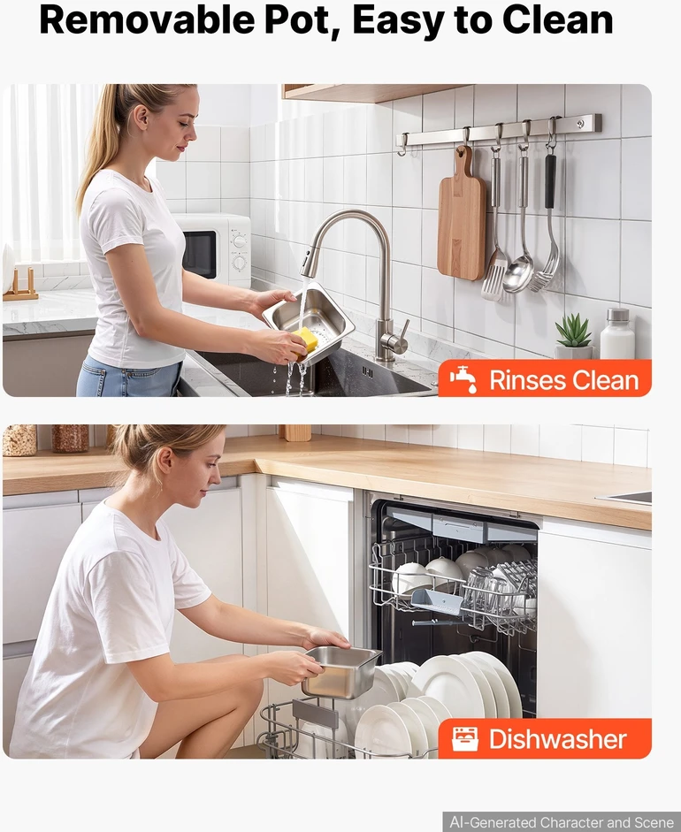 Kavos aparatas Šokolado lydymo aparatas VEVOR CS-4A, 1200 W