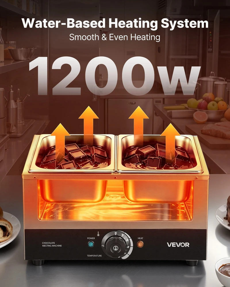 Kavos aparatas Šokolado lydymo aparatas VEVOR CS-4A-2, 1200 W