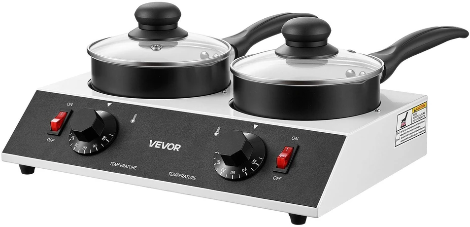 Kavos aparatas Šokolado lydymo aparatas VEVOR CS-1L-2, 2 x 1 l talpa