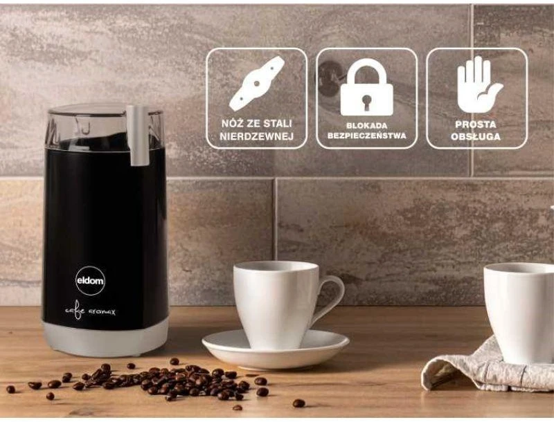 ELDOM MK40 Coffee Grinder Juodas