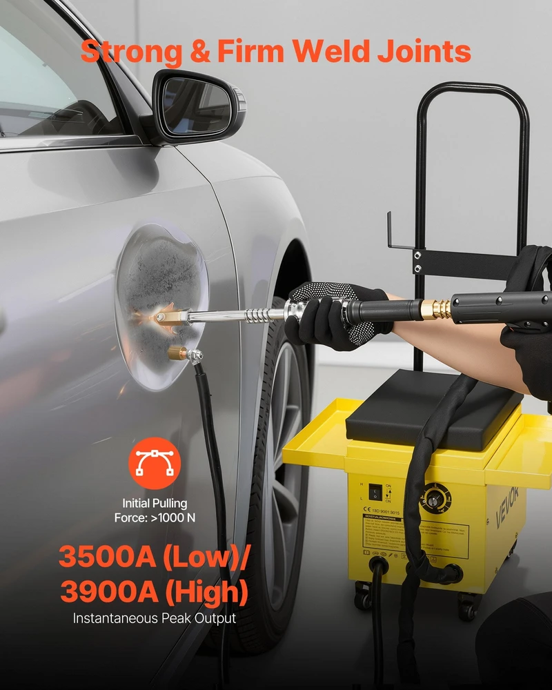 Vevor 4,5 kW smeigių suvirinimo rinkinys įlenkimams