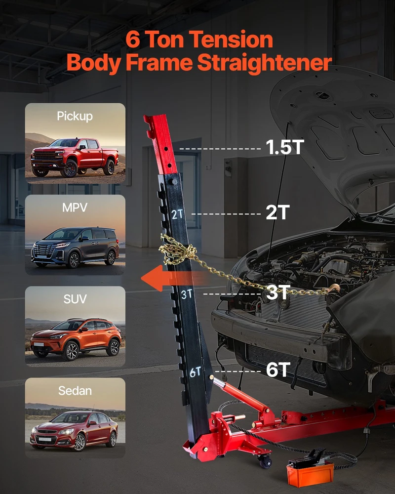 VEVOR Automobilio kėbulo tiesintuvas su oro pagalvės domkratu