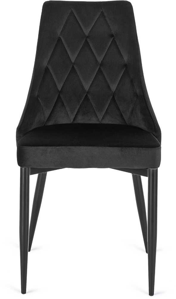 Fotelis Mebel Elite Kėdė CORK, juoda, veliūras