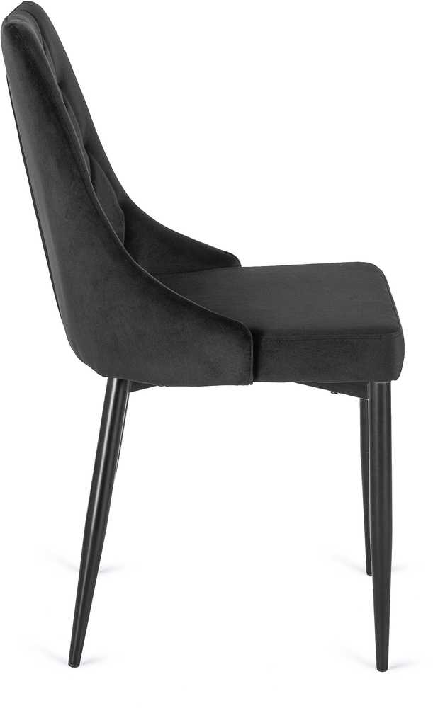 Fotelis Mebel Elite Kėdė CORK, juoda, veliūras