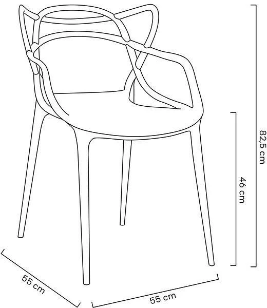 Kėdė HILO PREMIUM, juoda, plastikinė