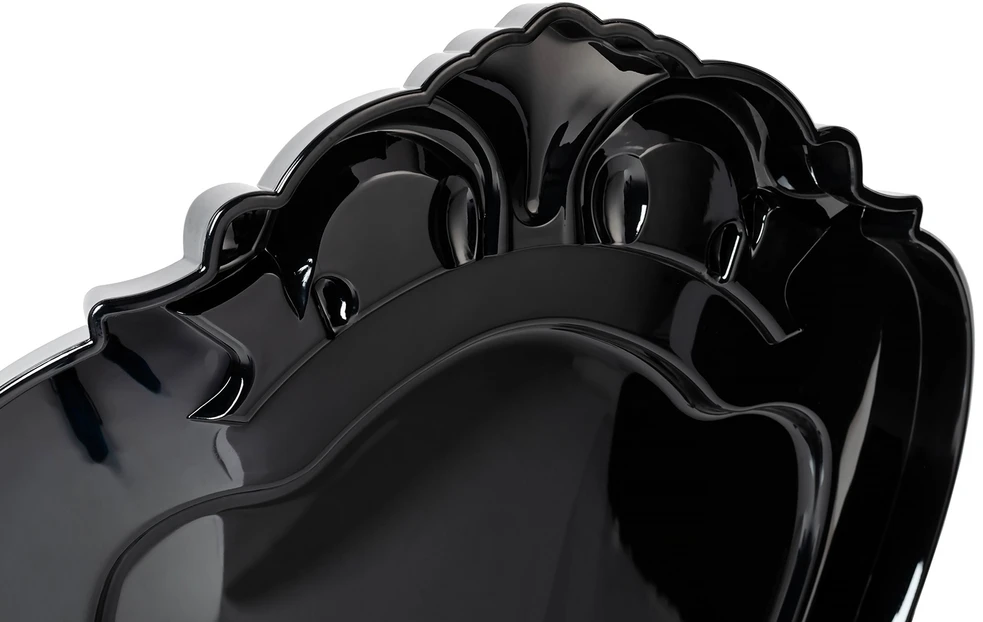Kėdė KING ARM, juoda, plastikinė