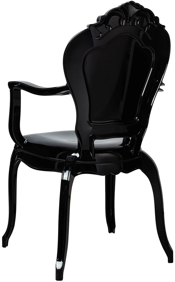 Kėdė KING ARM, juoda, plastikinė