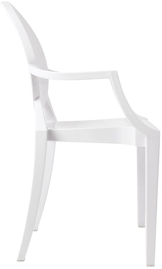 Kėdė LOUIS, balta, plastikinė