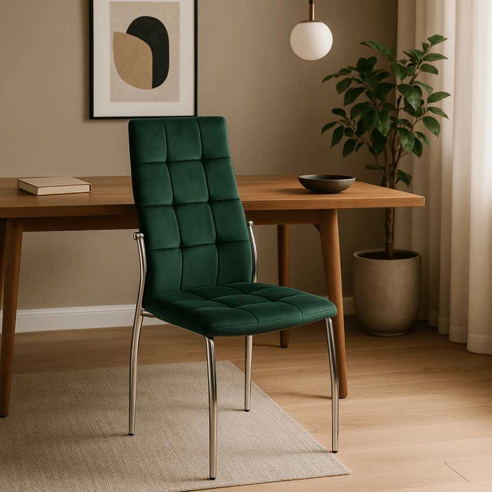 Fotelis Kėdė Mebel Elite MOLLY, veliūrinė, žalia
