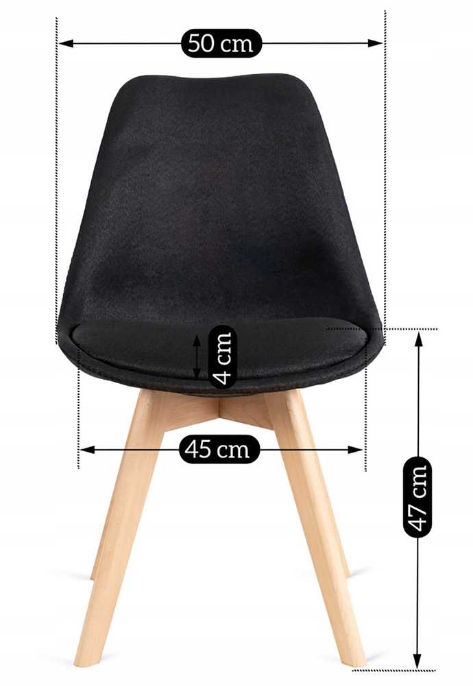 Fotelis Mebel Elite Kėdė NEVEL, juoda