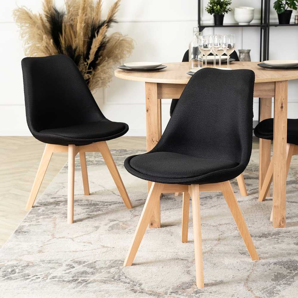 Fotelis Mebel Elite Kėdė NEVEL, juoda