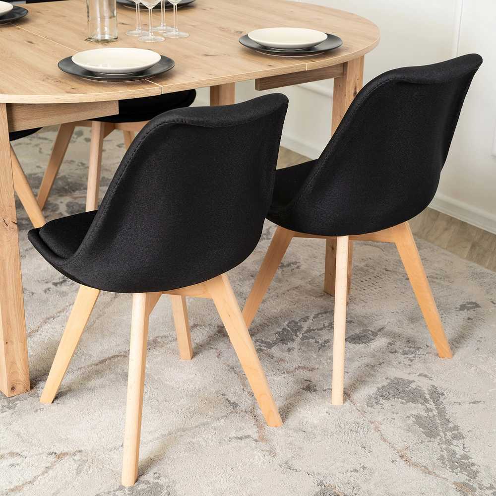 Fotelis Mebel Elite Kėdė NEVEL, juoda