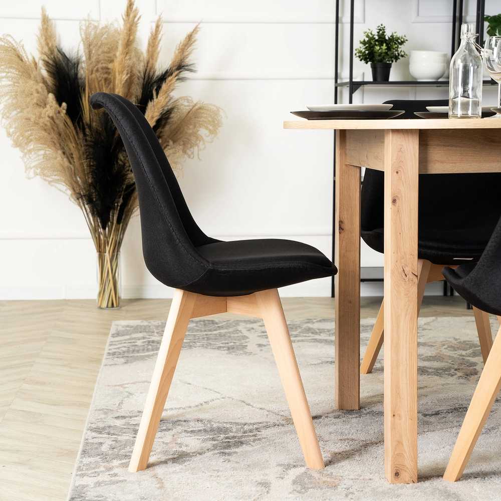 Fotelis Mebel Elite Kėdė NEVEL, juoda