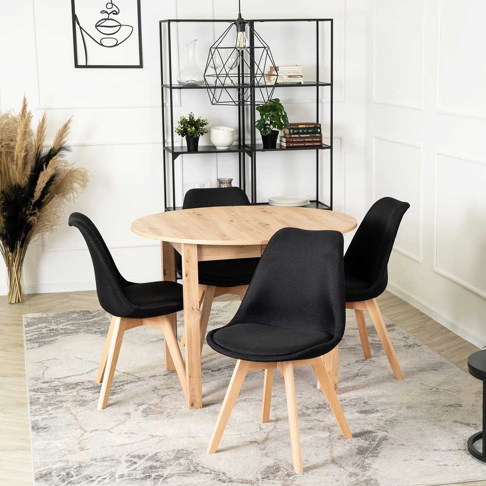 Fotelis Mebel Elite Kėdė NEVEL, juoda