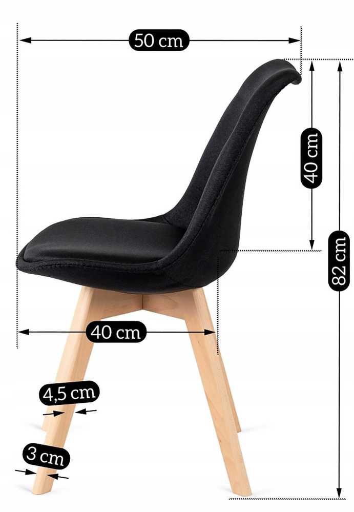 Fotelis Mebel Elite Kėdė NEVEL, juoda
