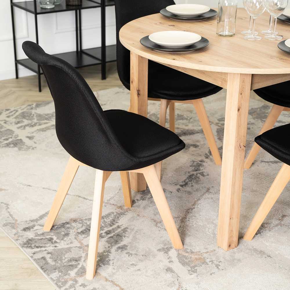 Fotelis Mebel Elite Kėdė NEVEL, juoda