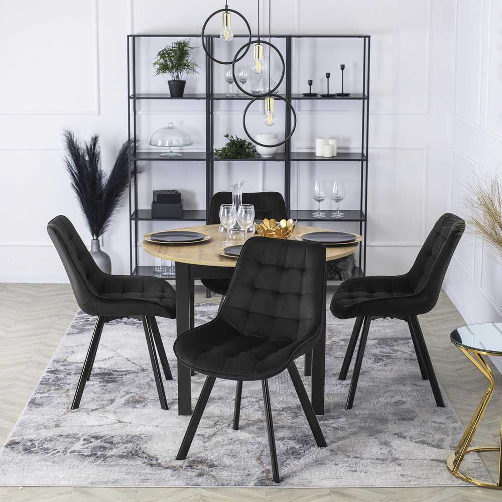 Fotelis Mebel Elite Valgomojo kėdė Rick, juoda