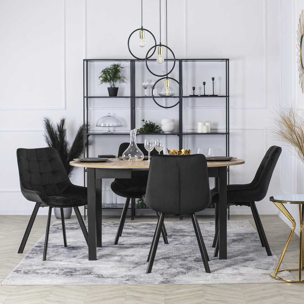 Fotelis Mebel Elite Valgomojo kėdė Rick, juoda