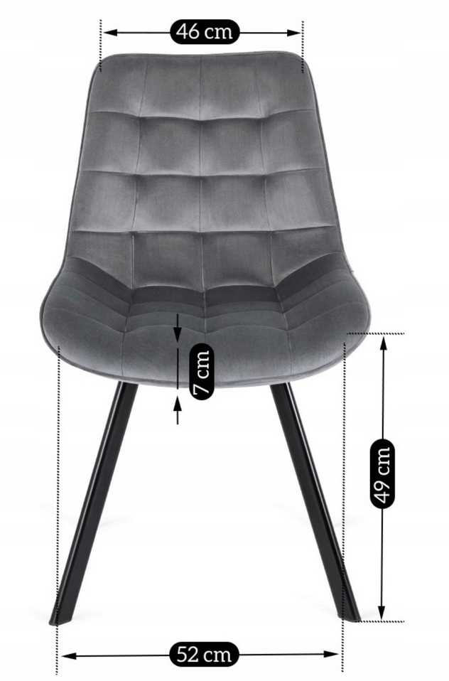 Fotelis Kėdė Mebel Elite RICK pilka