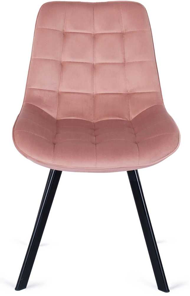Fotelis Mebel Elite Kėdė RICK, veliūrinė, 53 × 59 × 87 cm, rožinė