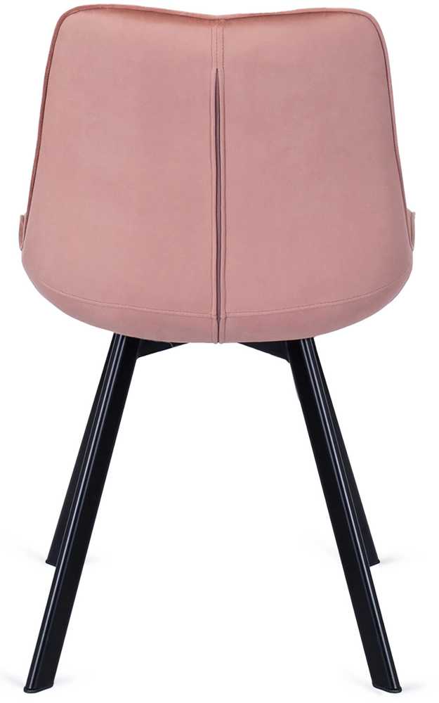 Fotelis Mebel Elite Kėdė RICK, veliūrinė, 53 × 59 × 87 cm, rožinė