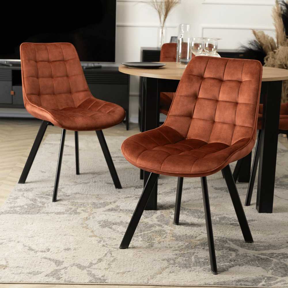 Fotelis Mebel Elite Kėdė RICK, rusva, veliūras