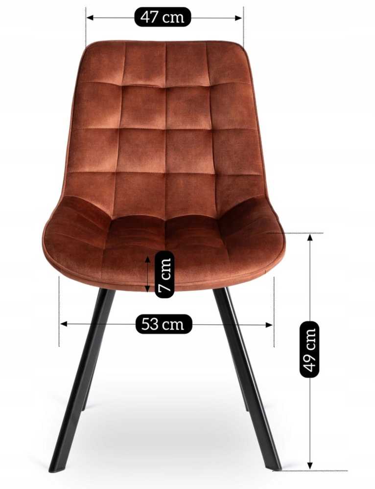 Fotelis Mebel Elite Kėdė RICK, rusva, veliūras