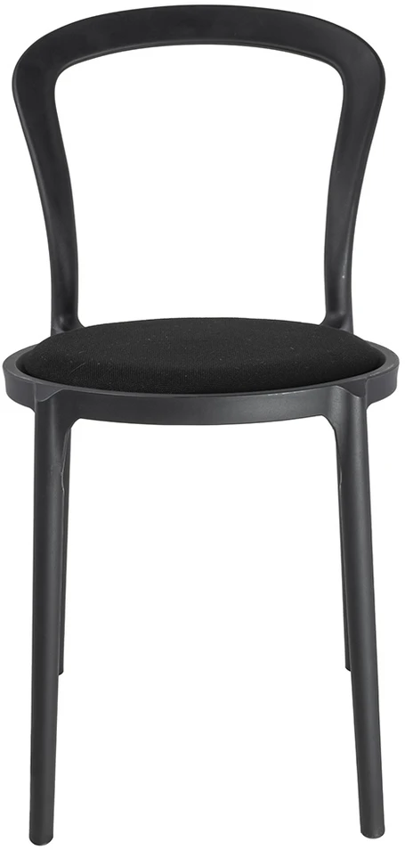 Kėdė SLIM, juoda, plastikinė