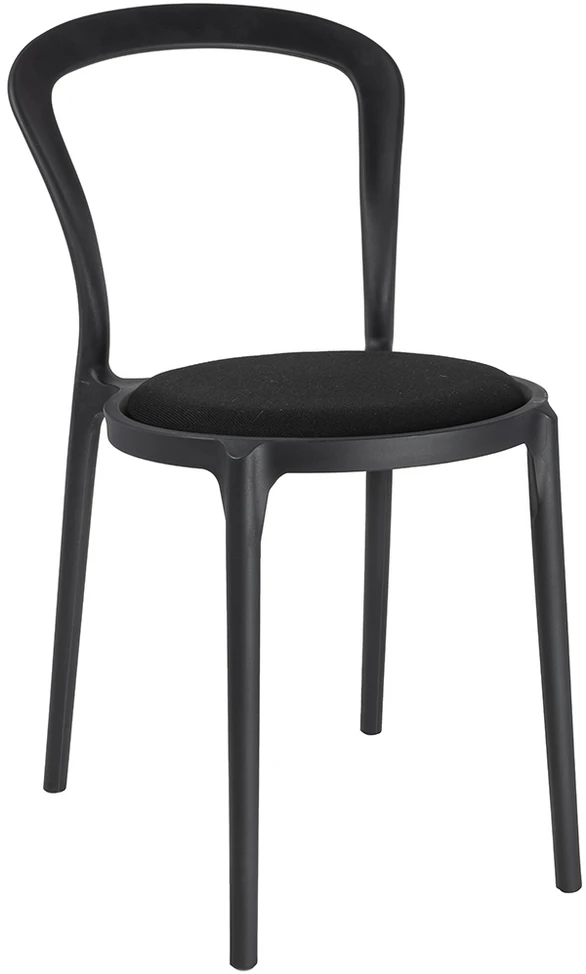 Kėdė SLIM, juoda, plastikinė