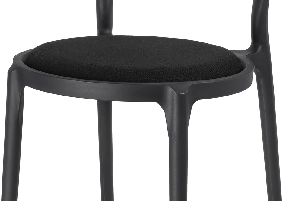 Kėdė SLIM, juoda, plastikinė
