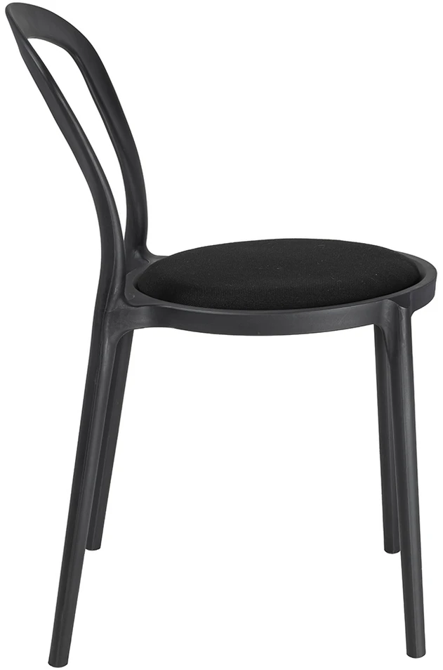 Kėdė SLIM, juoda, plastikinė