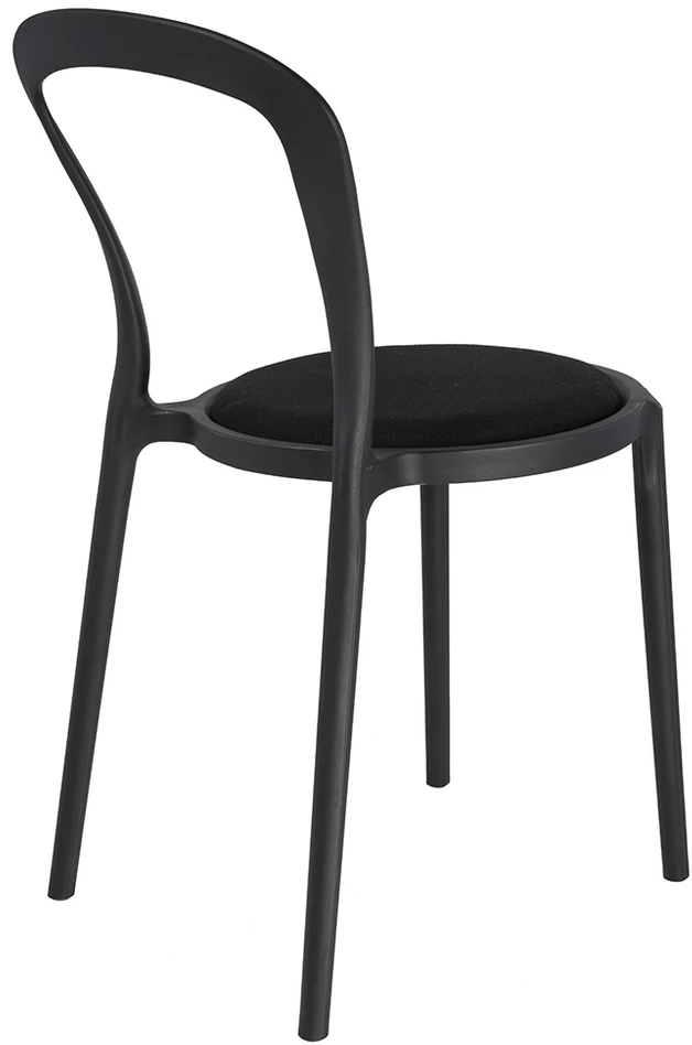Kėdė SLIM, juoda, plastikinė