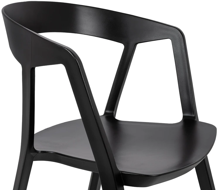 Kėdė VIBIA, juoda, plastikinė