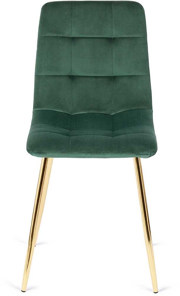 Fotelis Mebel Elite Kėdė YORK, aksominė, žalia, 43 × 52 × 90,5 cm