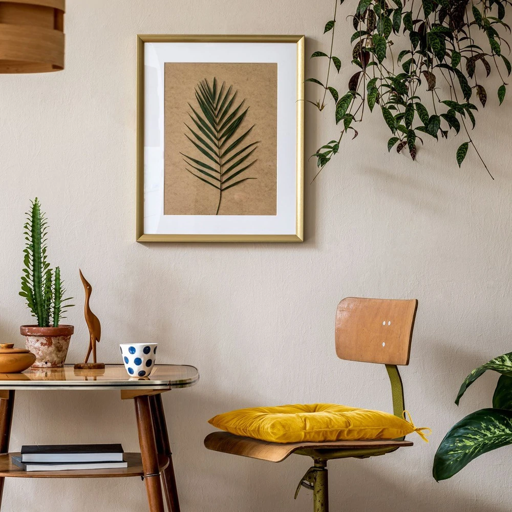 AmeliaHome Kėdės pagalvėlė 40×40 cm garstyčių spalvos AH ALEKSA