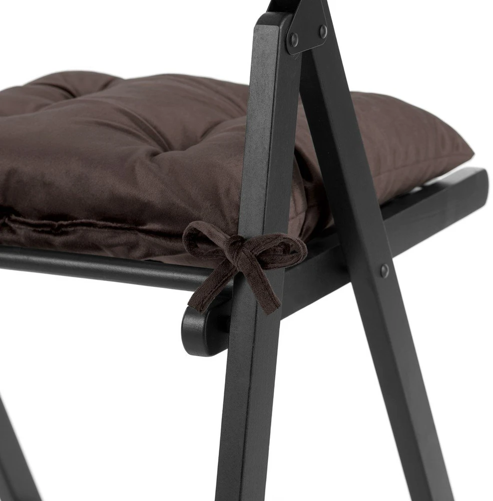 AmeliaHome Kėdės pagalvėlė 40×40 cm tamsiai ruda ALEKSA