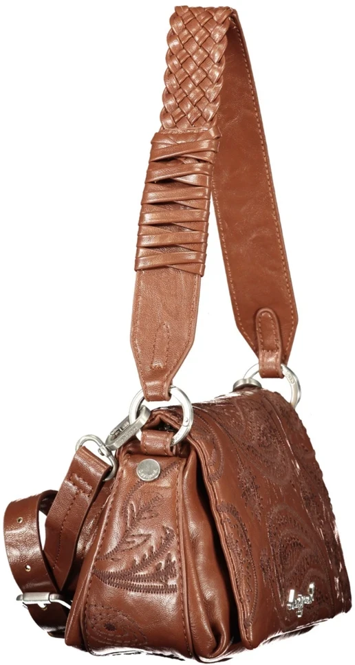 Kelioninis Brązowa torebka damska Desigual Siroco Naron Mini Flap