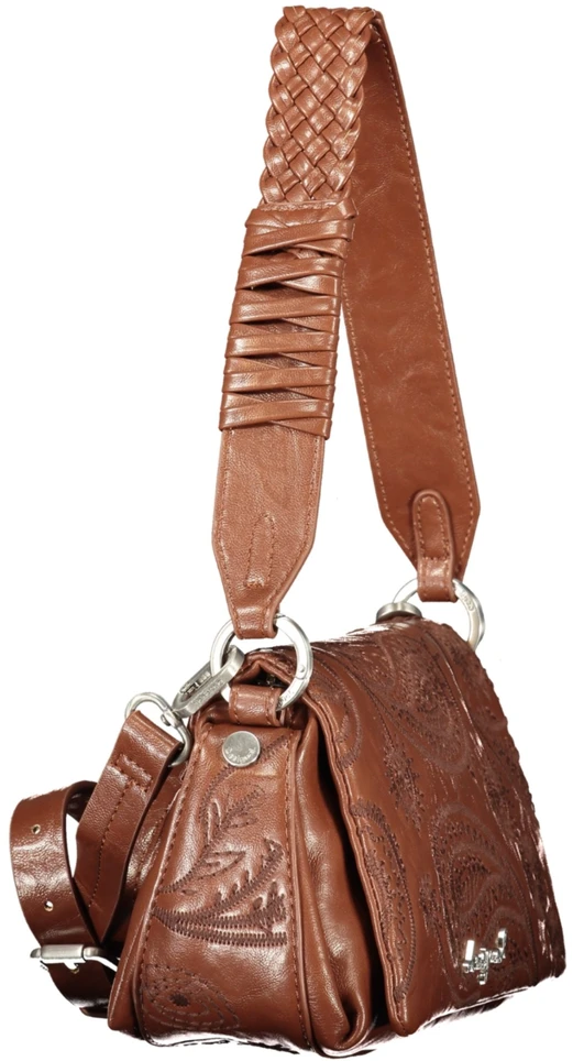 Kelioninis Brązowa torebka damska Desigual Siroco Naron Mini Flap