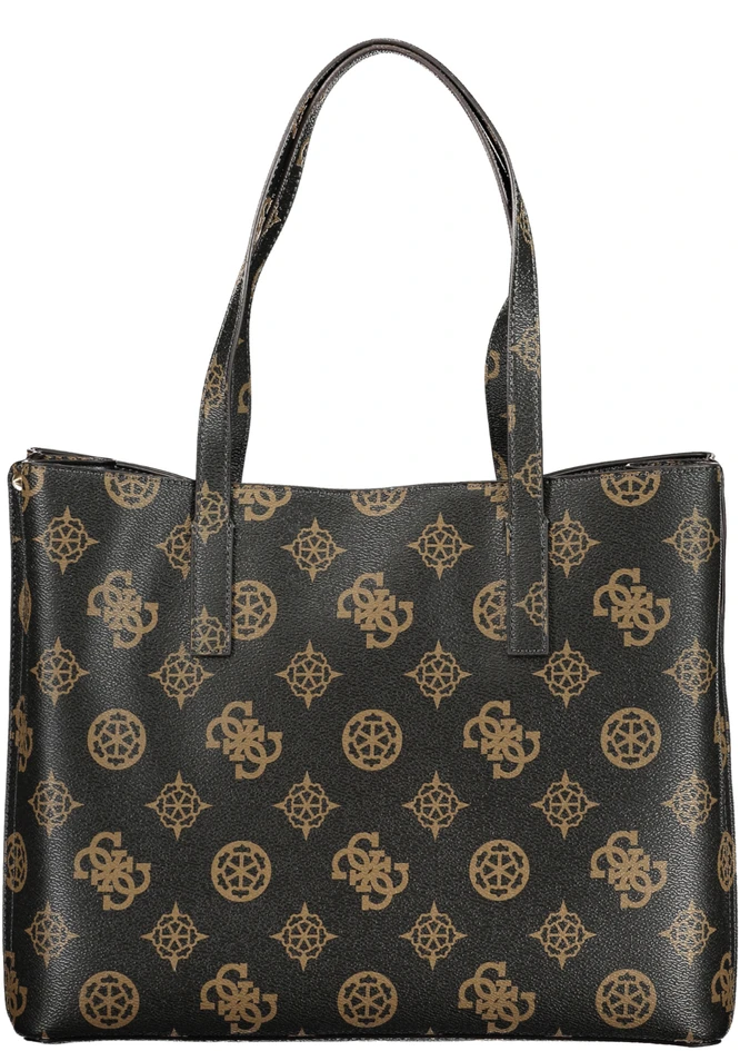 Kelioninis Damska shopperka Guess Meridian su monogramem – ruda