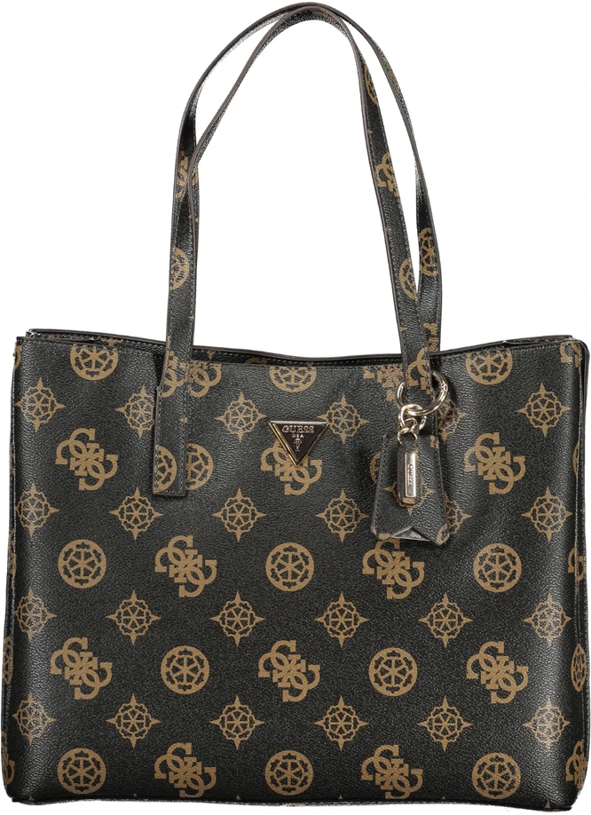 Kelioninis Damska shopperka Guess Meridian su monogramem – ruda