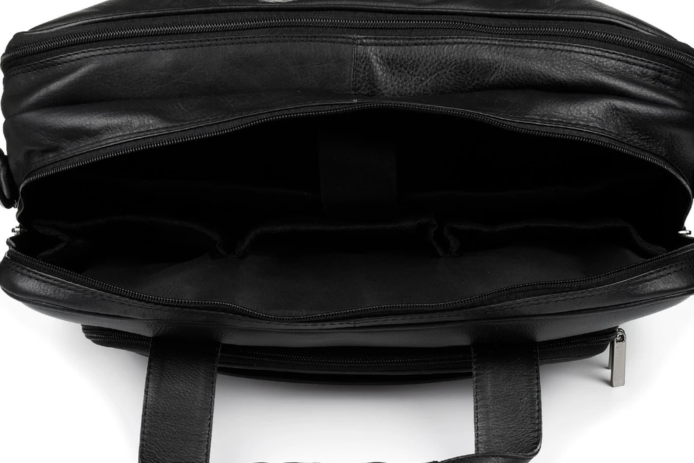 Kelioninis Duża solidna skórzana torba Beltimore na laptopa dokumenty M56
