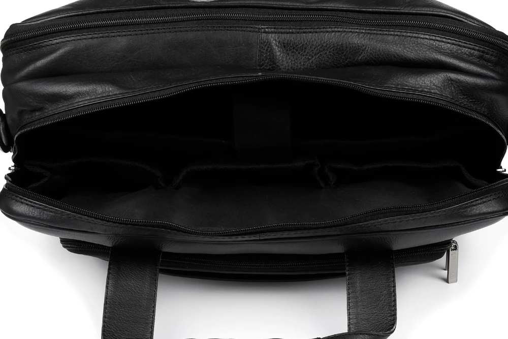 Kelioninis Duża solidna skórzana torba Beltimore na laptopa dokumenty M56