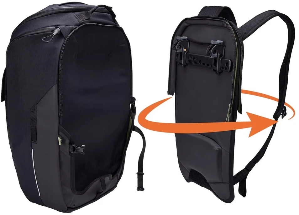 Kelioninis Dviračio krepšys-kuprinė Thule Paramount Hybrid 26 l, juodas