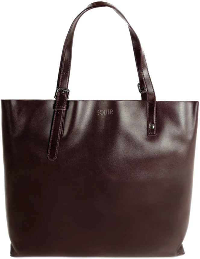 Moteriška shopper rankinė Solier FL32 Tivora – bordo