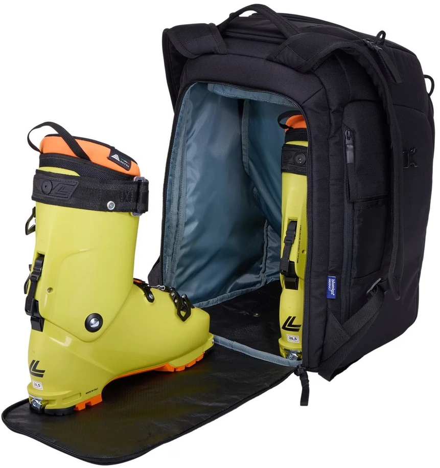 Kelioninis Juoda 45 l slidinėjimo batų kuprinė Thule Roundtrip
