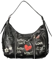 Kelioninis Juoda torebka damska Desigual Wow Heaven Maxi