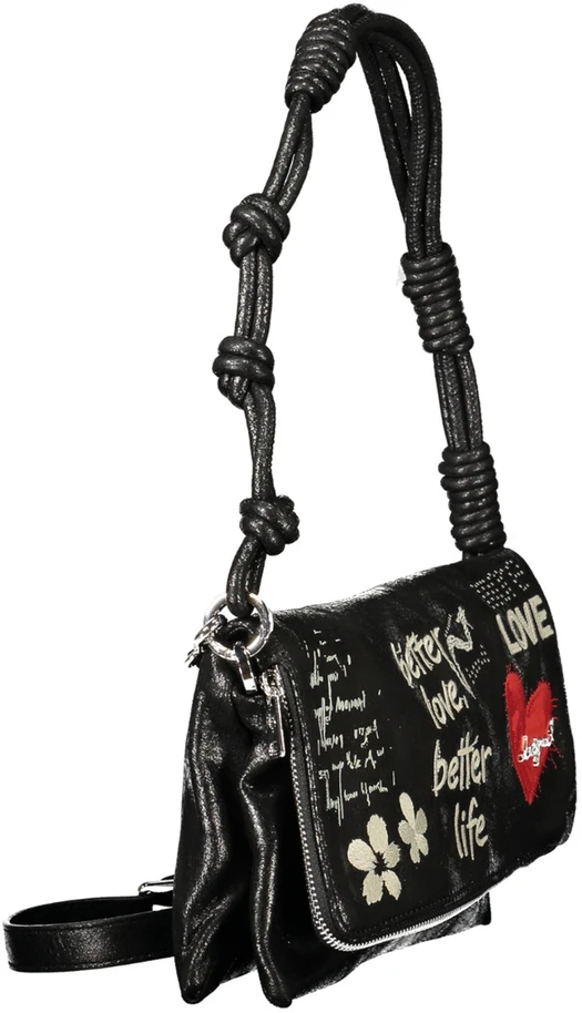 Kelioninis Juoda torebka damska Desigual Wow Murano