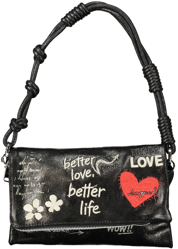Kelioninis Juoda torebka damska Desigual Wow Murano